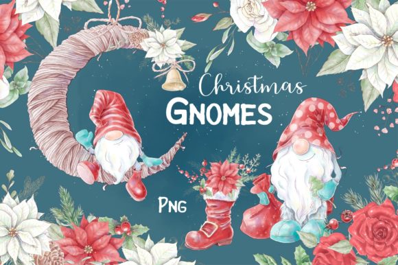 Christmas Gnomes and Decorative Elements Design Kit