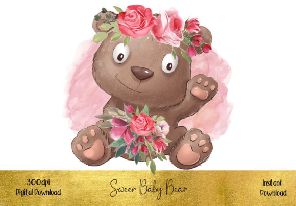 Cute Little Baby Bear: Elevating Creative Projects with Whimsical Digital Art
