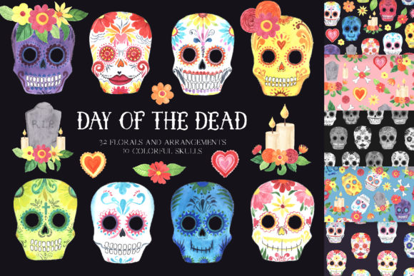 Day of the Dead Mexican Clipart Set Guide