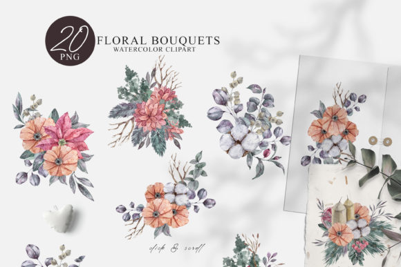 Elevating Seasonal Design: The Strategic Value of High-Resolution Watercolor Christmas Bouquet Clipart