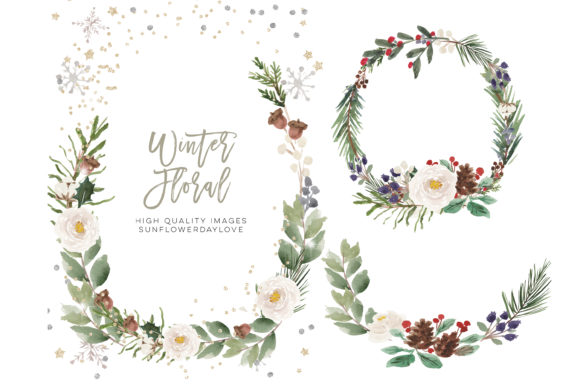 Elevating Seasonal Design with Watercolor Frame Christmas Clipart