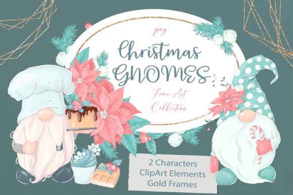 Evaluating Christmas Gnomes, Gold Frames and Clipart for Digital Crafting