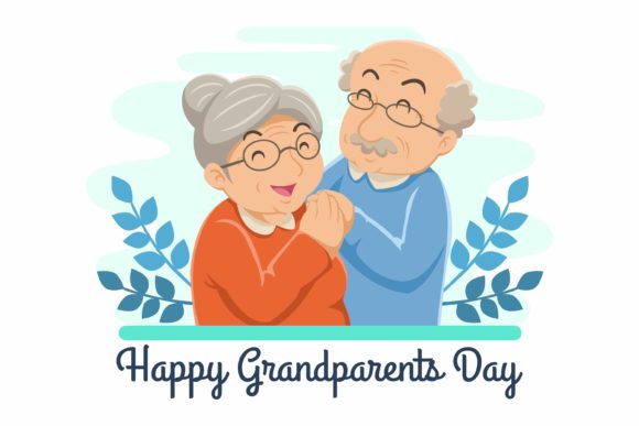 Grandparents Day Flat Illustration Design
