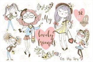 My Lovely Friends: Evaluating a Cute Doodle Vector Clipart Collection