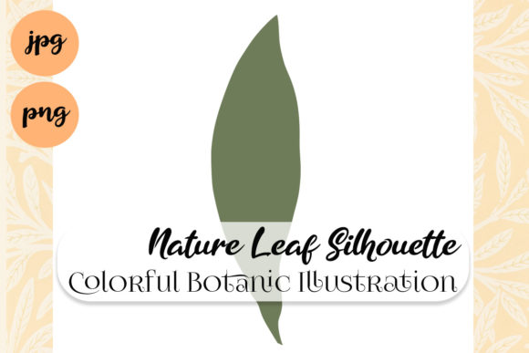 Nature Leaf Colorful Silhouette Green Design Assets