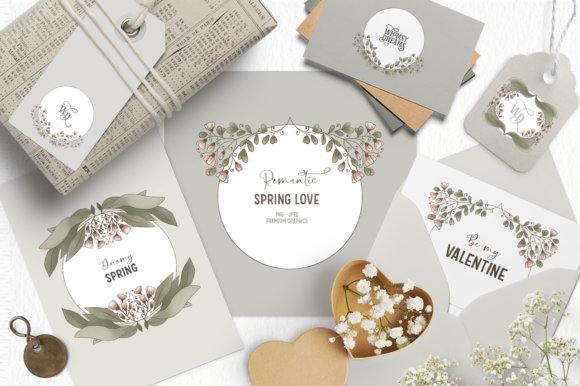 Vintage Spring Clipart with Pink Flowers: A Guide to Quality Hand-Drawn Assets
