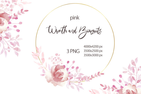Watercolor Pink Roses Wreath: A Guide to Elegant Floral Design Assets