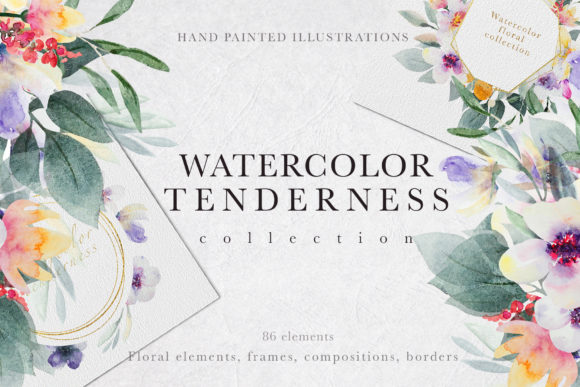 Watercolor Tenderness Collection: A Guide to Delicate Floral Design Assets